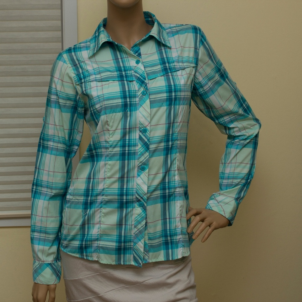 COLUMBIA Plaid Button-Down Shirt